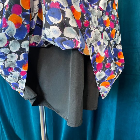 Kensie Color Pops Lace-Inset Dress Indigo Combo - Picture 11 of 14